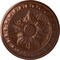 Ekena Millwork Exeter Ceiling Medallion (Fits Canopies up to 3 1/8"), Hnd-Painted Copper Penny, 17 3/4"OD x 1 1/8"P CM17EXCPS - alternate 1